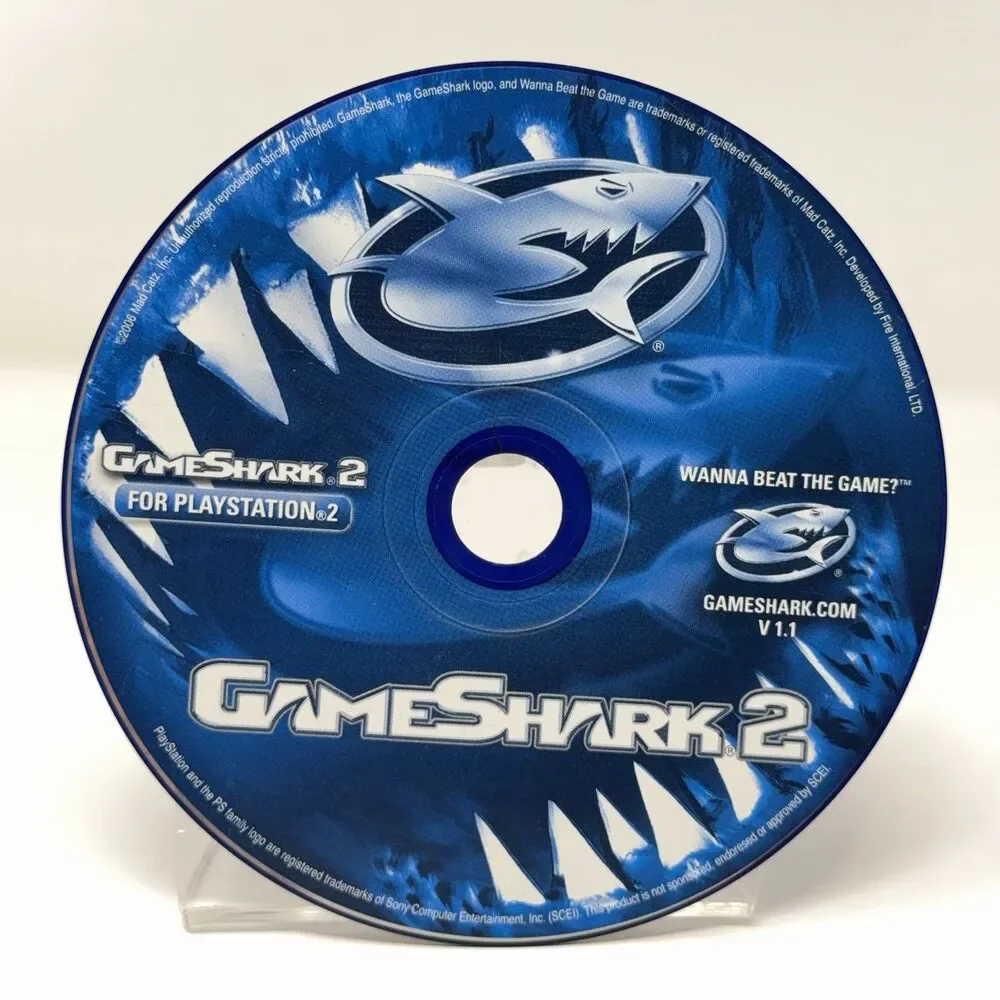 GameShark 2 Sony PlayStation 2 PS2 Version 1.1 Disc Only Tested